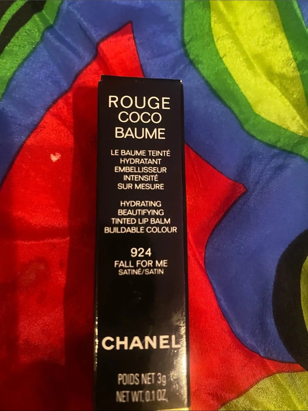 CHANEL Rouge Coco Baume Tinted Lip Balm — Black & Gold Packaging, Shade 924